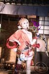 萌新推特00後露臉美少女▌白莉愛吃巧克力▌超美畫風Cos原神宵宮 可愛小蘿莉 三點全露又粉又嫩