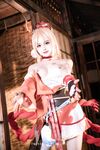 萌新推特00後露臉美少女▌白莉愛吃巧克力▌超美畫風Cos原神宵宮 可愛小蘿莉 三點全露又粉又嫩